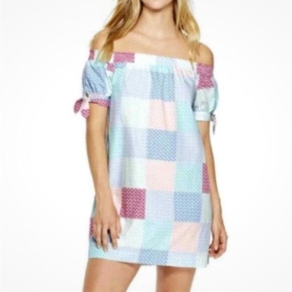 Vineyard Vines for Target‎ Whale Off Shoulder Dress with Pockets size XS beachy - Picture 1 of 10